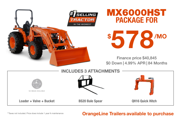 Kubota Tractor Package Specials